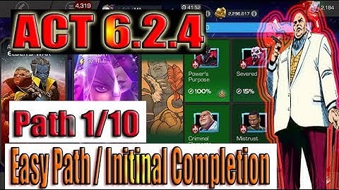 Act 6.2.4 Path 1/10 - Marvel Contest of Champions