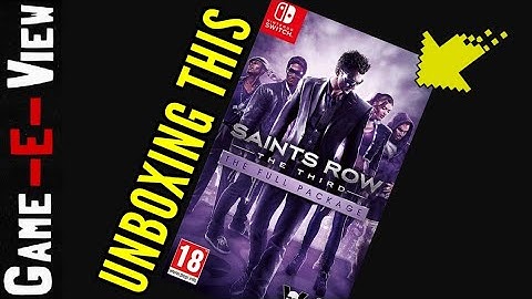 Saints Row The Third Full Package - Unboxing Nintendo Switch.