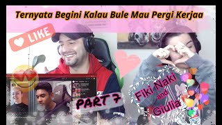 🇮🇩 Fiki Naki & Giulia Ternyata Begini Kalau Bule Mau Pergi Kerjaa-Ome.TV!! 🇮🇩 Pall Family Reaction!!