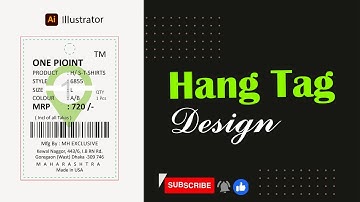 Hang Tag Design in #Adobe Illustrator #tutorial