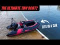 Pro pocket rocket  tiny boat at sea  carbon pro 365 sib inflatable