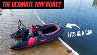 PRO POCKET ROCKET?  TINY Boat at Sea  Carbon Pro 365 SIB Inflatable