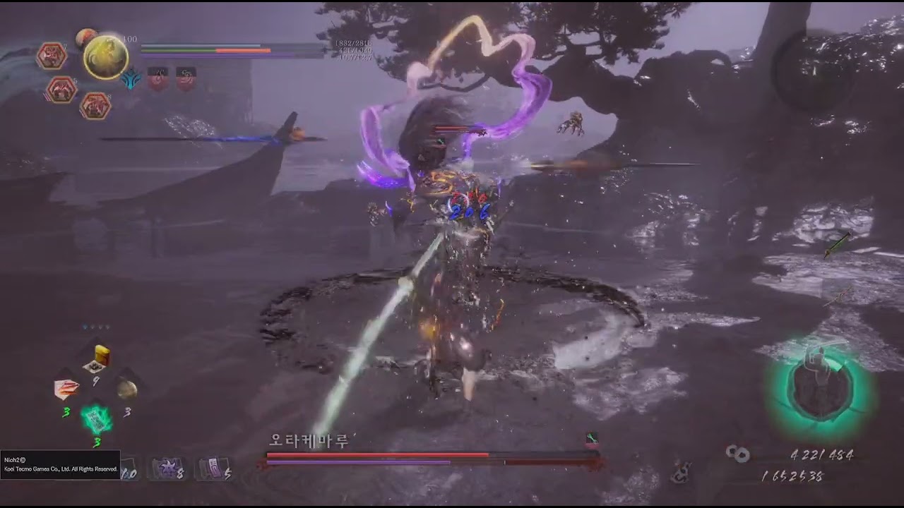 인왕2 1회차 대태도 인료대련 오타케마루 X 2 + 윌리엄