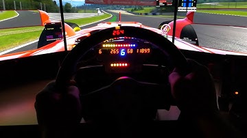 Fanatec CSL Elite DIY F1 Style HUD Test - Assetto Corsa - SIMHUB