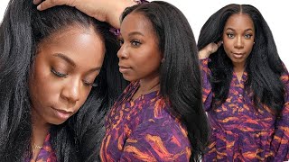 WIG ain't WIGGIN! Natural Realistic BLOWOUT Hair Wig NO KINKY EDGES Skin Melt HD Lace RPGHair