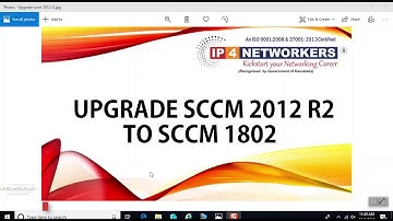 UPGRADE SCCM 2012 R2 TO SCCM 1802