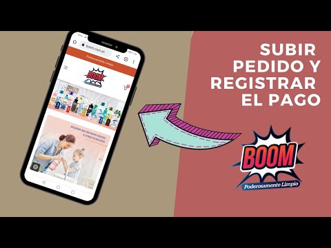 Cómo hacer el pedido y registrar el pago BOOM (celular)