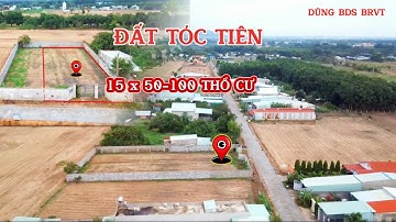 Đất Thị Xã Phú Mỹ , Tóc Tiên 15x50, 100m2 thổ cư