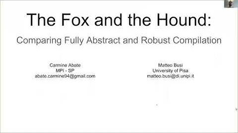 The Fox and the Hound: Comparing Fully Abstract and Robust Compilation.