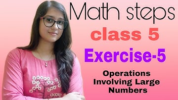 Math Steps 5 Exercise 5 (Q.1 - Q.8)
