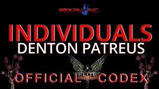 | INDIVIDUALS | DENTON PATREUS | CODEX |