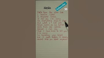 Thumbnail of Hello  song lyrics~`by Adele#nostalgia #hello