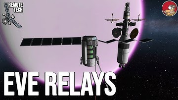 Deploying Eve Comm Network with 30 sec delay in Remote Tech KSP in 2023