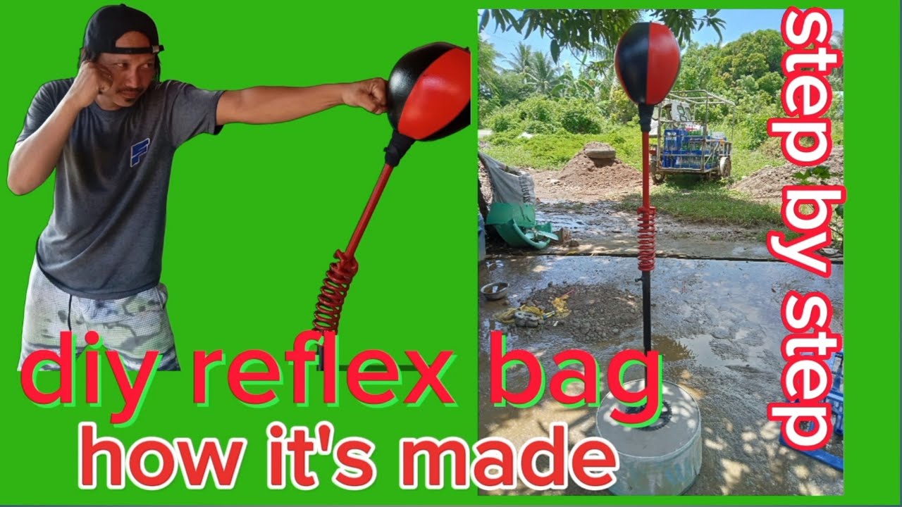 how to make reflex punching bag/ paano gumawa ng reflex punching bag