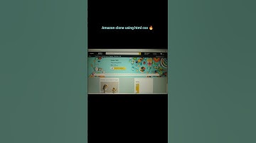 Amazon clone using html css 🔥#htmlcss #coding #divyacodes