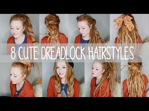 8 Cute Dreadlock Hairstyles Youtube