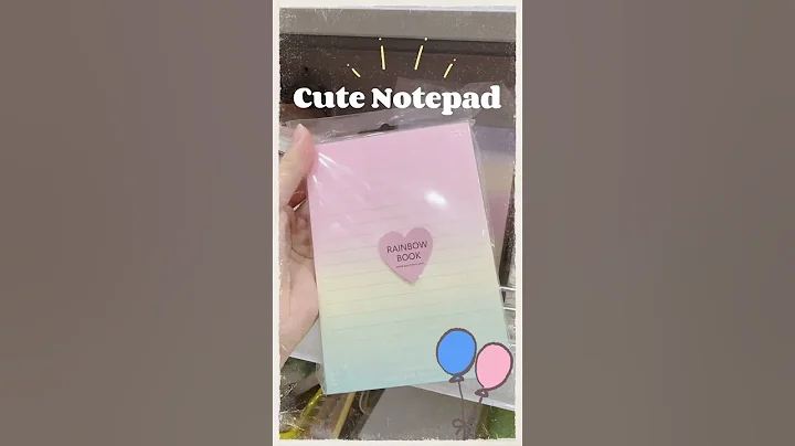 Cute Notepad in Mr DIY 📝🌈 #stationery #adorable #cute #aesthetic #notepad #MrDIY #Shorts
