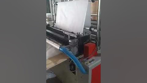 Double layer bottom sealing bag making machine