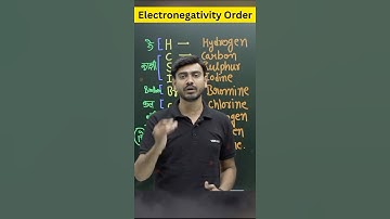 Short-Trick to Learn Electronegativity Order🔥| #iit #neet #chemistry #tricks #shorts #trending
