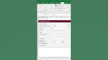 How to generate random numbers in Excel Part 1 ( Normal Distribution) #excel