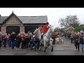 Violence flares at uk boxing day fox hunt as horses collide with protesters