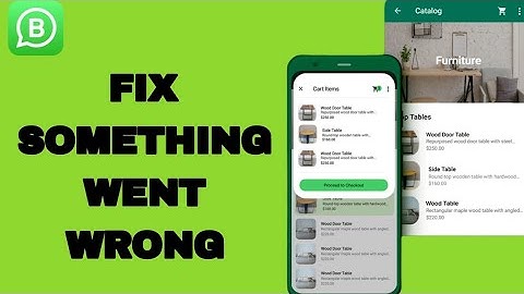 How To Fix And Solve Something Went Wrong On Business WhatssApp App | Easy Fix