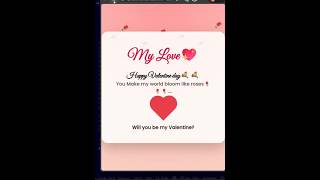 Valentine Proposal Website using HTML &amp; CSS 🔥 Heart animation ❤️ | Google Fonts  #CodingForBeginners