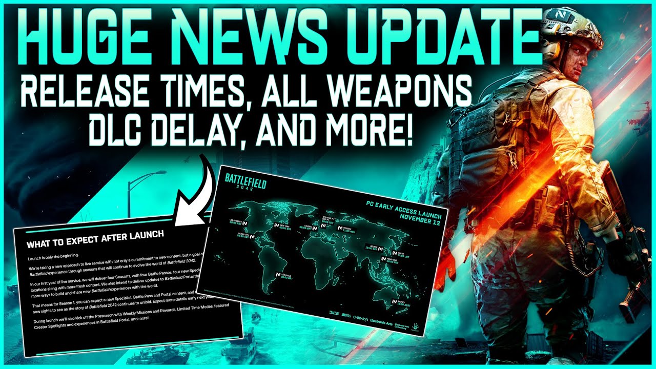 Battlefield 2042 News - Season One DLC Delayed, Full Weapon List, Release Times and More!