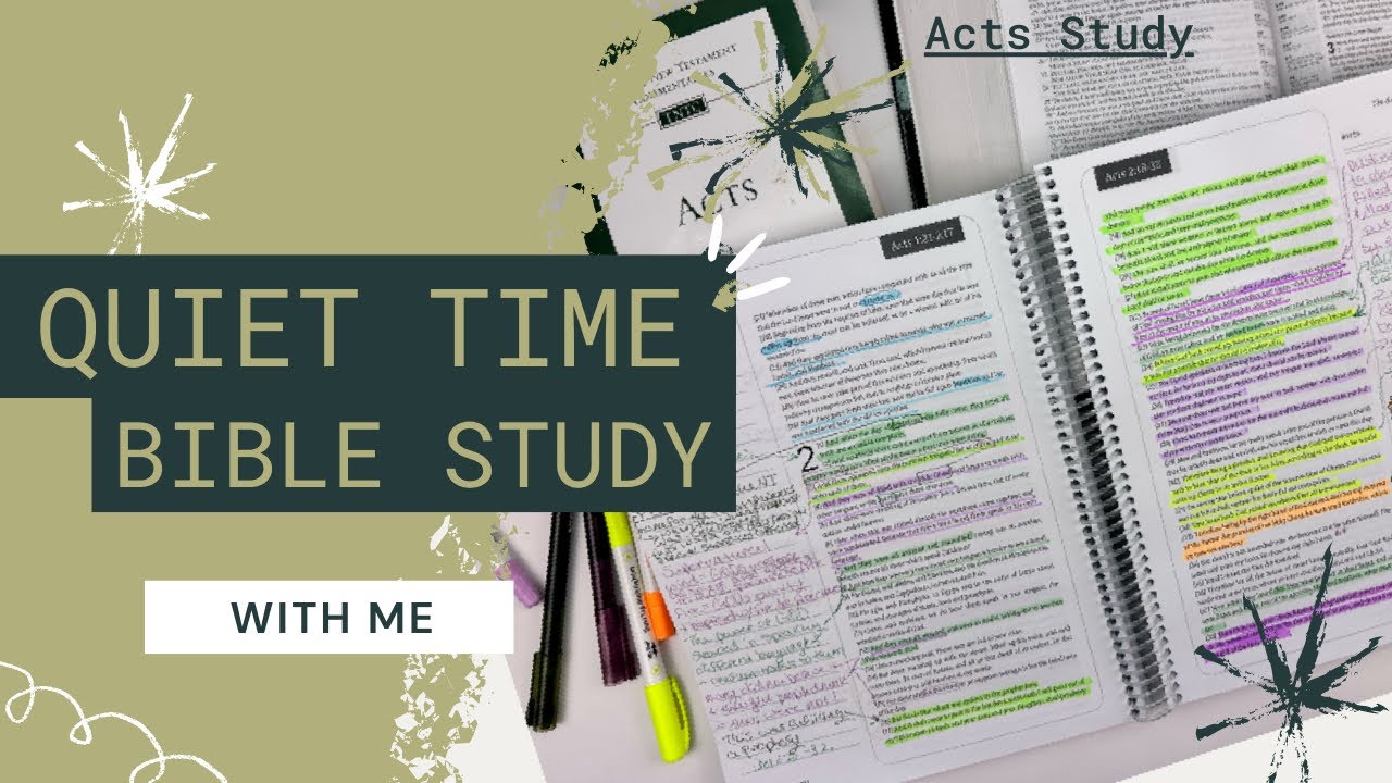 Quiet Time Bible Study With Me Acts 2 YouTube