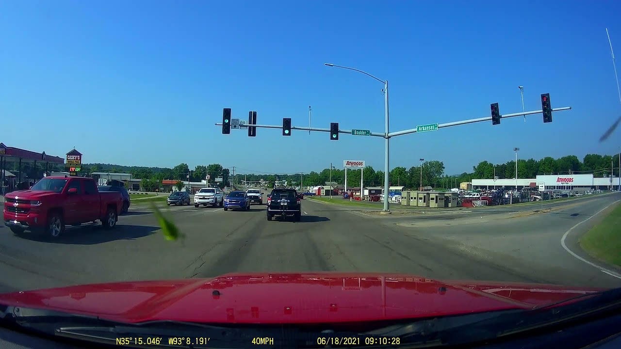 Bank Run from Dardanelle, AR to Russellville, AR and back | Slow TV