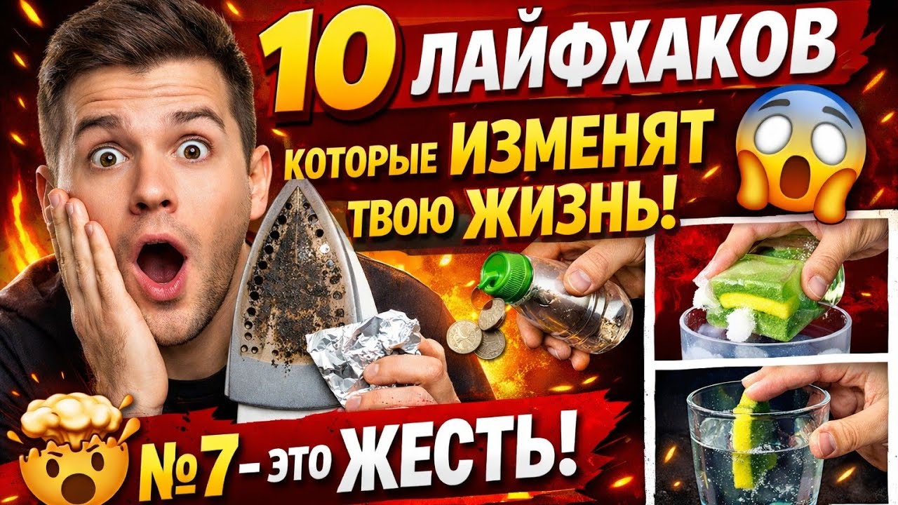 10 ПОПУЛЯРНЫХ ЛАЙФХАКОВ КОТОРЫЕ ТЫ БУДЕШЬ ИСПОЛЬЗОВАТЬ КАЖДЫЙ ДЕНЬ! 😱