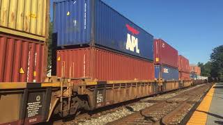 CSX Double Stack Train L135 Over 8 Hours Late