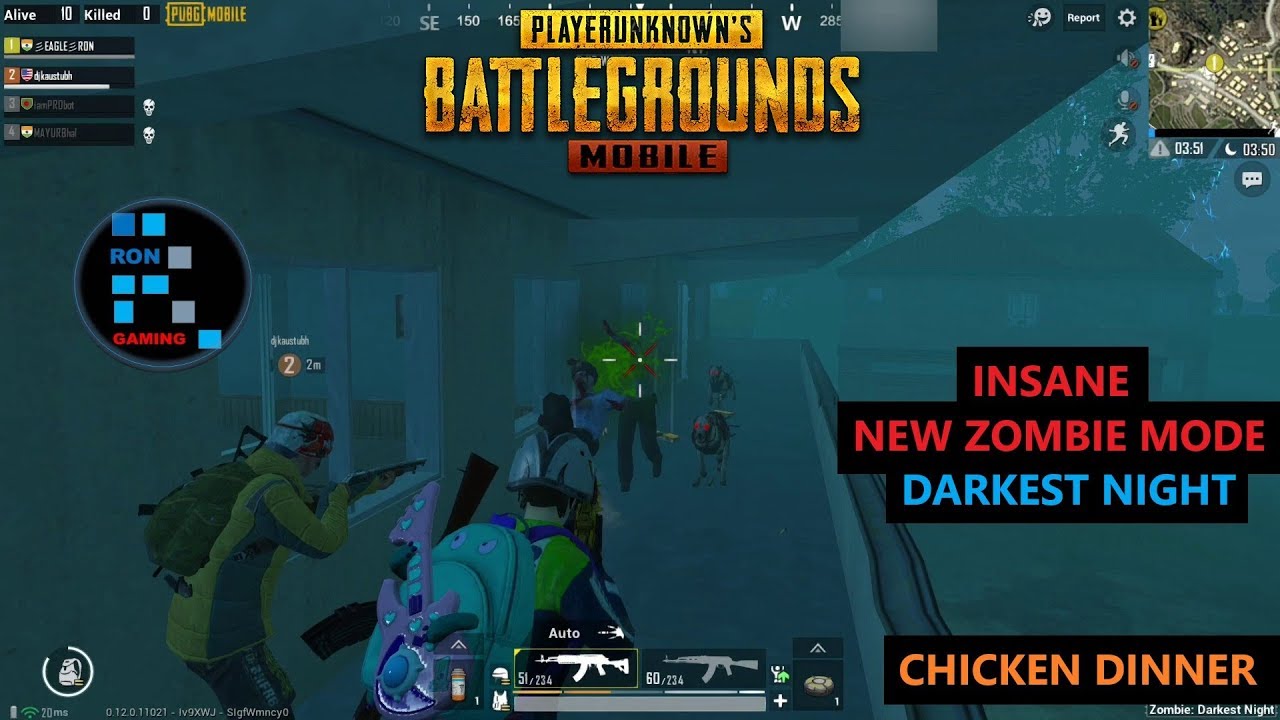 [Hindi] PUBG MOBILE | NEW ZOMBIE MODE: DARKEST NIGHT INSANE LONE SURVIVOR  MATCH - 