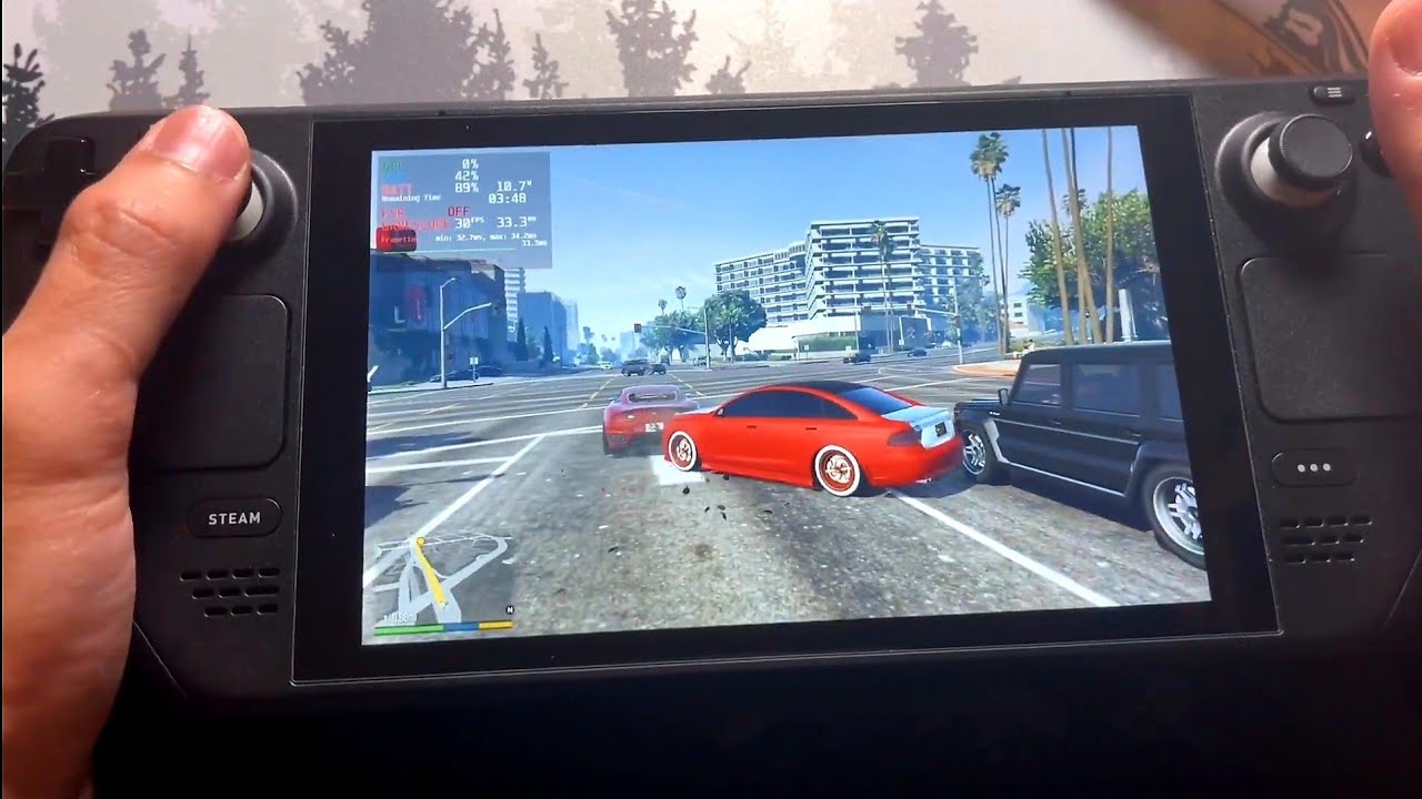 STEAM DECK - Grand Theft Auto V - 4.5 Hours Battery Life - YouTube