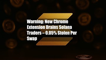 Warning: New Chrome Extension Drains Solana Traders – 0.05% Stolen