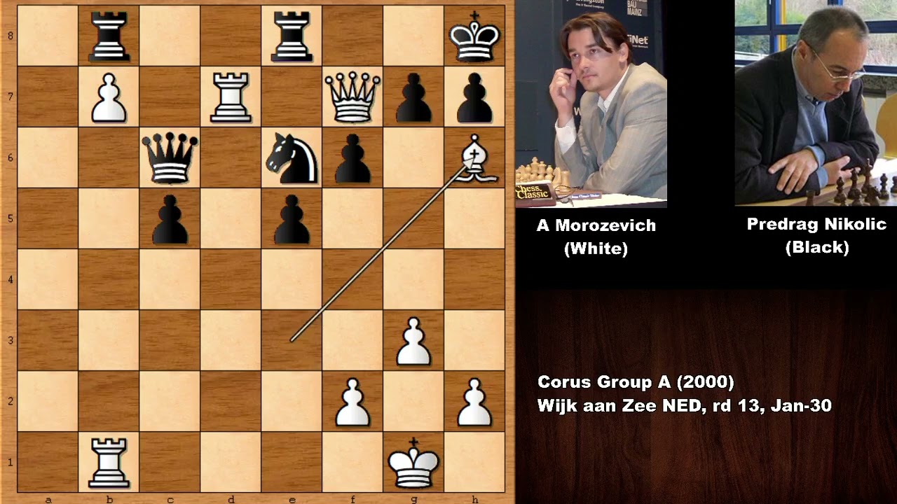 Every Move is a Threat: A Morozevich vs P Nikolic (2000)