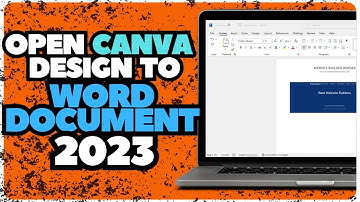 How To Open Canva Design To Word Document | Easy