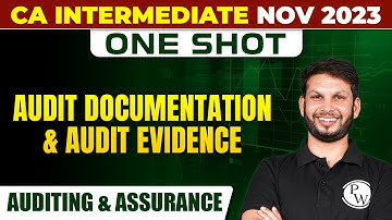 Audit Documentation and Audit Evidence | Auditing and Assurance | CA Inter Nov 2023 | Ankit Mundra