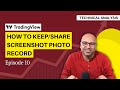 How to take screenshots in tradingview app | EP-10 | Pravin Khetan