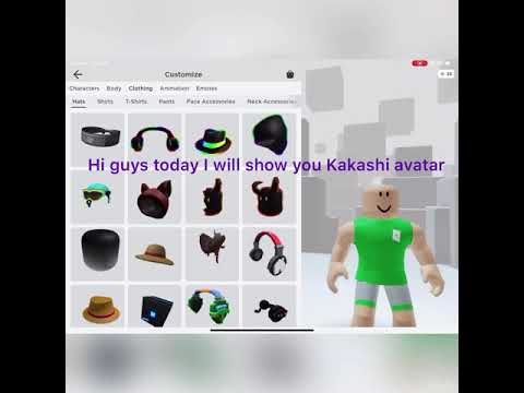 Kakashi Hatake Avatar In Roblox With The Stuff Youtube - roblox kakashi avatar