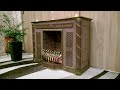 КАМИН из картонных коробок КЛАССИКА фальш Музыка заменена.A fireplace with a grate made of cardboard