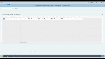SAP new world from 2022 girl SAP FICO  POSTING PERIOD VARIANT 2