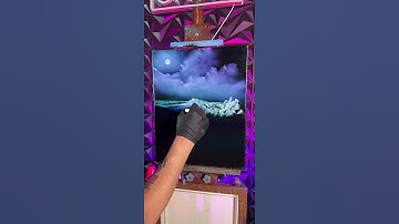 Laten we een #zeegezicht schilderen met #paintwithjosh #arteducator #artinstruction #paintingtuto...