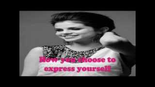 Naturally-Selena Gomez and The Scene (Lyrics Video)