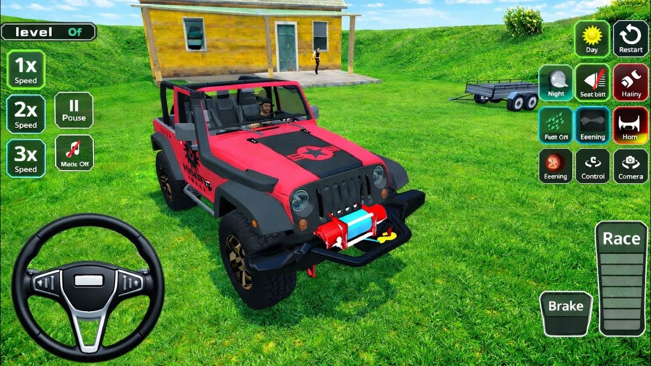 4x4 Offroad Jeep Driving Simulator 3D - Drive SUV 4x4 jeep Offroad Game - Android GamePlay