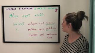Indirect Statement / Indirect Discourse in Latin Part 2