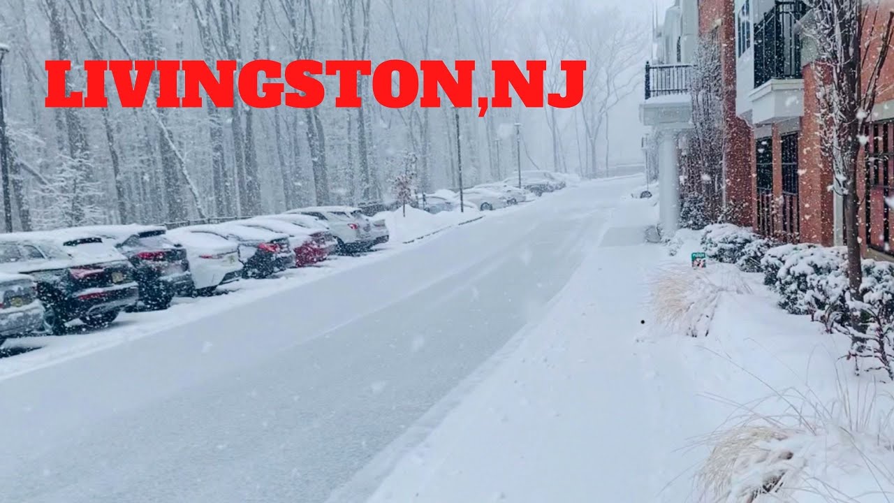 My Beautiful Town Livingston New Jersey,USA Snowfall in New Jersey
