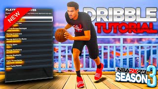 NBA 2K23 SEASON 3 DRIBBLE TUTORIAL NBA 2K23 w/ HANDCAM! *NEW* BEST DRIBBLE MOVES & FASTEST COMBOS!