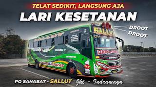 Katanya Bus Ini Kencang?? Ternyata Kencang Banget | PO Sahabat SALLUT Bis Jakarta Indramayu