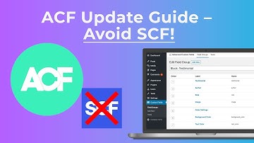 Install & Update Advanced Custom Fields (ACF) Free – Avoid SCF Confusion!